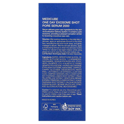 Medicube, One Day Exosome Shot 2000 , 1.01 fl oz (30 ml)