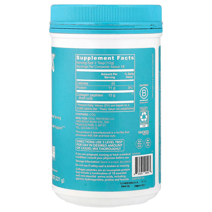 Vital Proteins, Marine Collagen, Unflavored, 7.8 oz (221 g)